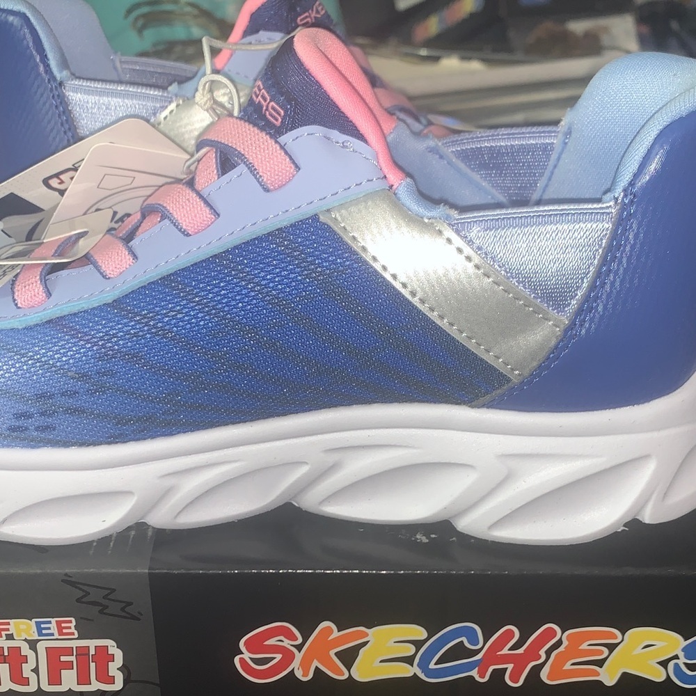 Skechers Kids' Blue and Pink Sneakers - Picture 2 of 5